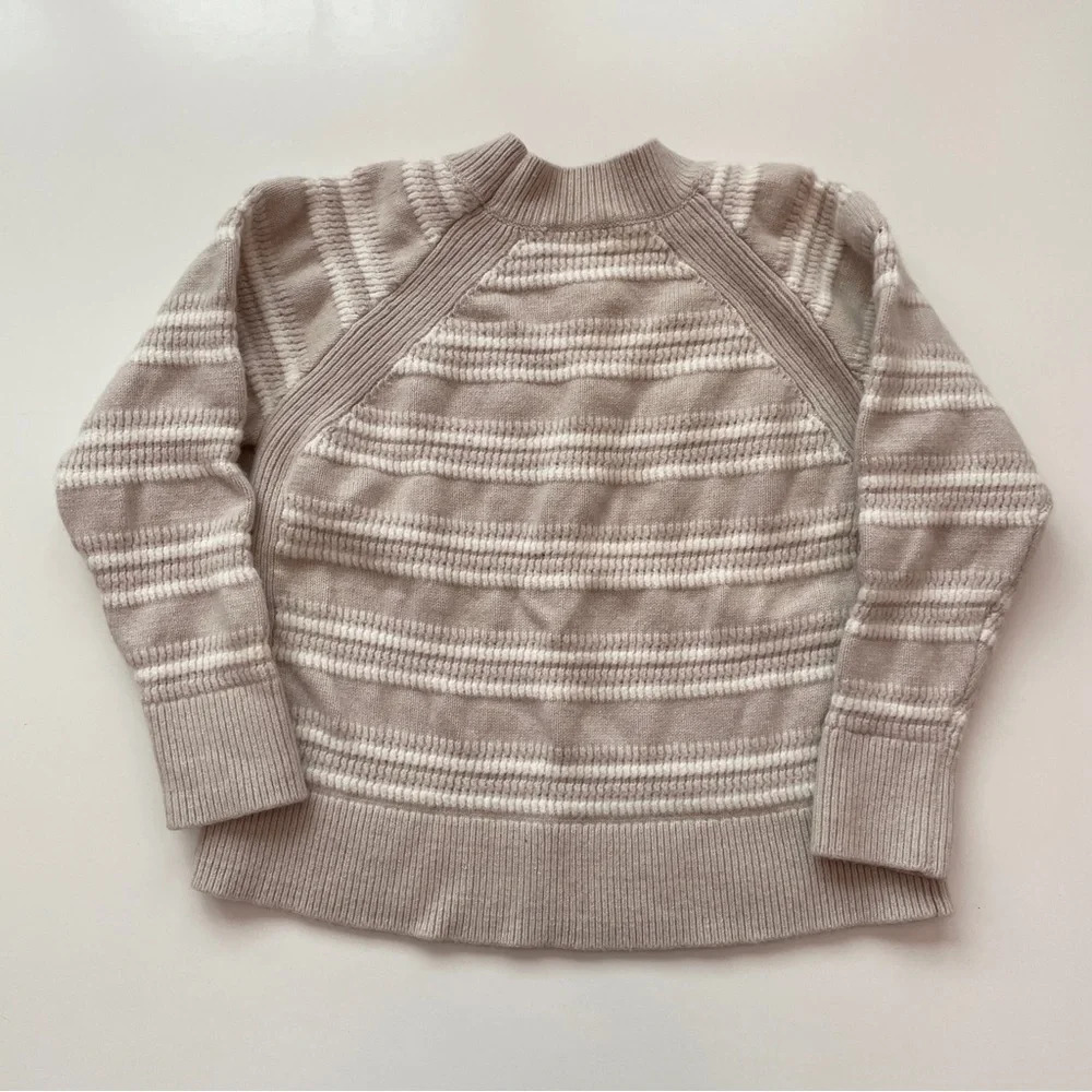 Club Monaco Striped Raglan Wool Knit Crewneck Sweater Size Small - Picture 13 of 14